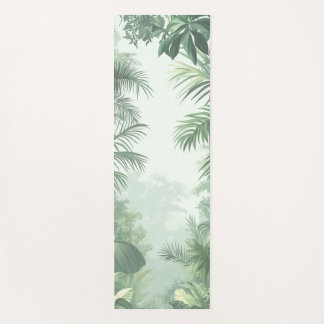 Jungle Grove Tropical Foliage Green Nature Yoga Mat