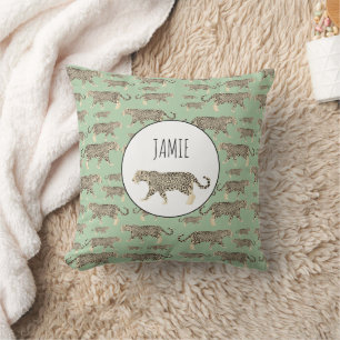 Jungle Jaguar Animal Pattern  Cushion