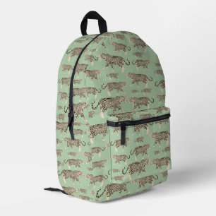 Jungle Jaguar Animal Pattern School Printed Backpack