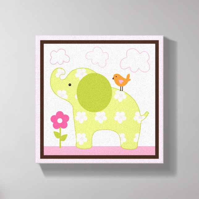 Jungle Jill Elephant Girl Animals Canvas Print (Front)