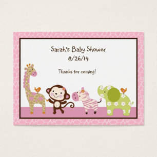 Jungle Jill/Girl Animals Favour/Tags