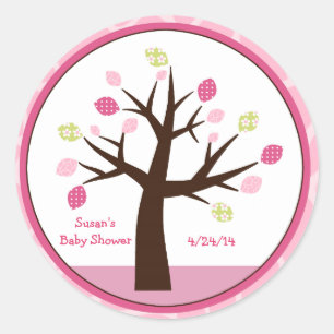 Jungle Jill/Girl Tree/Stickers/Cupcake Toppers Classic Round Sticker