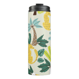 Jungle Joy: Cartoon Animal Fun Thermal Tumbler