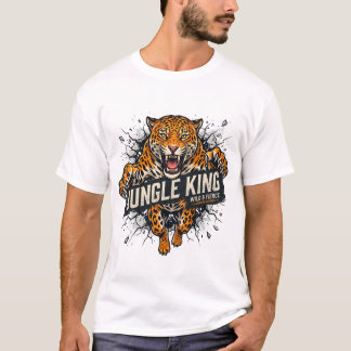 Jungle King Jaguar Graphic Shirt, Fierce Roaring L T-Shirt