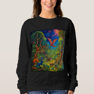 jungle kingdom art sweatshirt