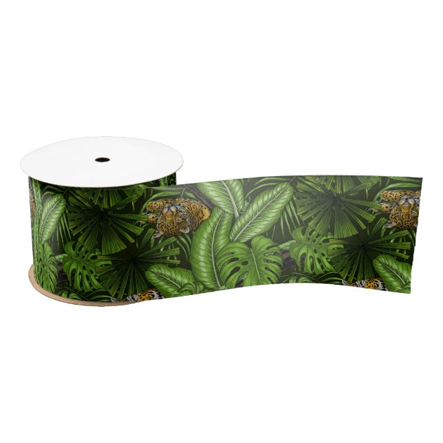 Jungle kitties satin ribbon (Spool)
