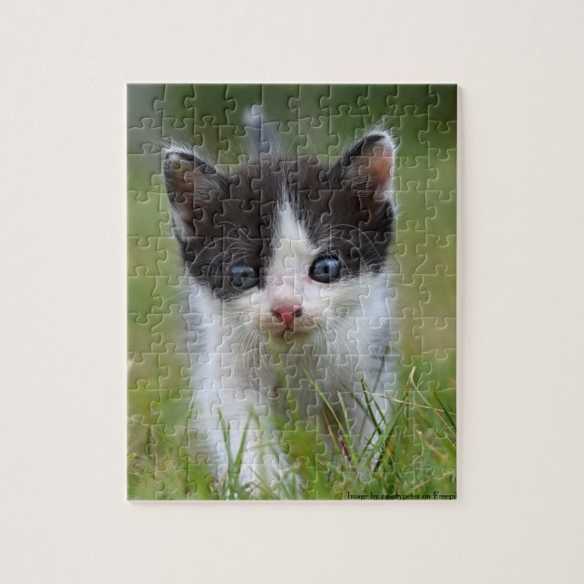 Jungle Kitty Jigsaw Puzzle (Vertical)