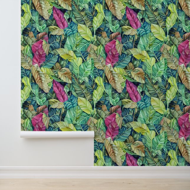 Jungle leaf foliage greenery tropical nature wallpaper (Application)