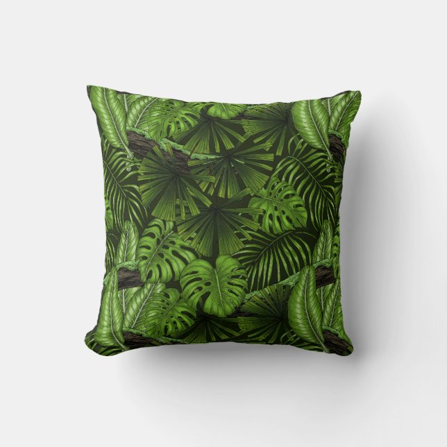 Jungle leaves cushion (Front)