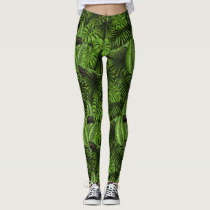 Jungle leaves leggings