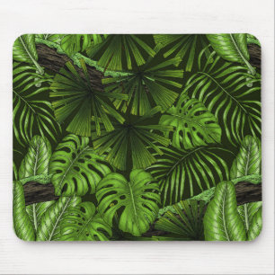 Jungle leaves mouse mat