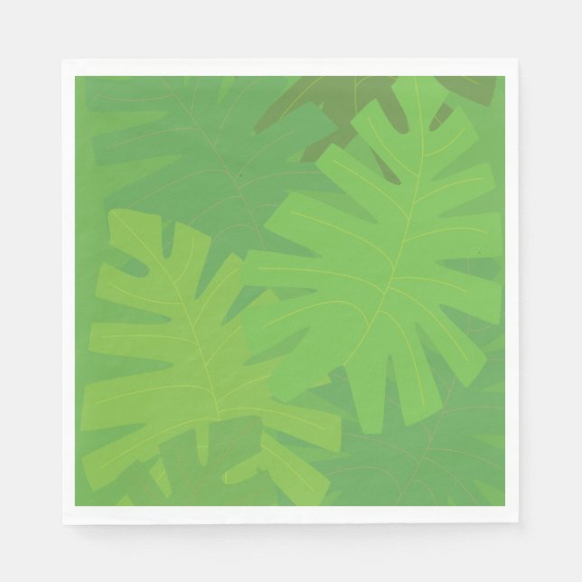 Jungle leaves napkin (Front)