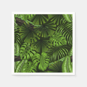 Jungle leaves napkin