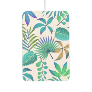 Jungle leaves seamless pattern car air freshener
