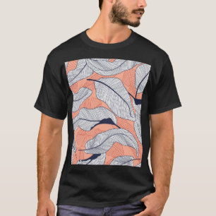 Jungle Leaves Seamless Tropical Pattern T-Shirt