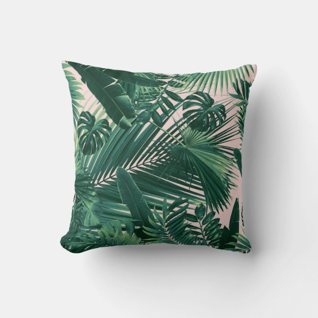 Jungle Leaves Siesta #1 Cushion (Front)