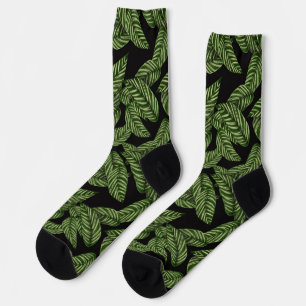 jungle leaves socks