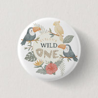 Jungle Leopard Tropical Toucan First Birthday