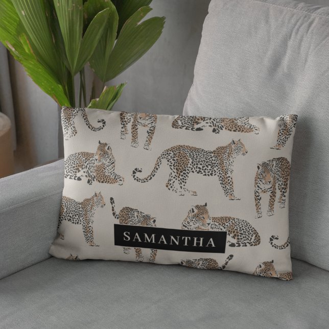 Jungle Leopard Wild Animal Pattern   Decorative Cushion (Creator Uploaded)