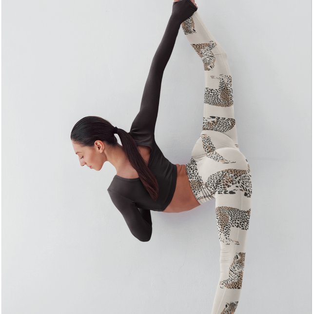 Jungle Leopard Wild Animal Pattern   Leggings (Creator Uploaded)