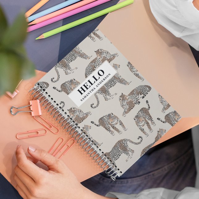 Jungle Leopard Wild Animal Pattern   Notebook (Creator Uploaded)