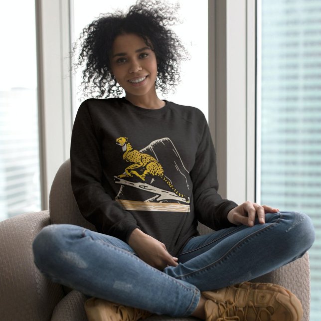 Jungle Leopard Wildlife Cute Black Sweatshirt (Creator Uploaded)