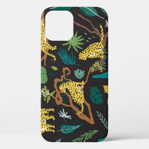 Jungle Leopards: Vintage Wildlife Illustrations iPhone 12 Case