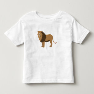 Jungle Lion Animal Illustration Toddler T-Shirt
