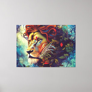 Jungle Lion Canvas Print