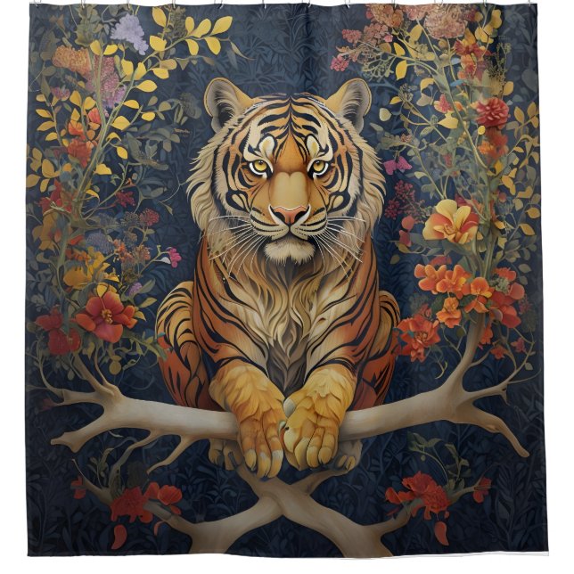 Jungle Majesty Shower Curtain (Front)