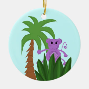 Jungle Monkey Ceramic Tree Decoration