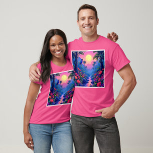 Jungle Moon Blue Parrot Paradise T-Shirt
