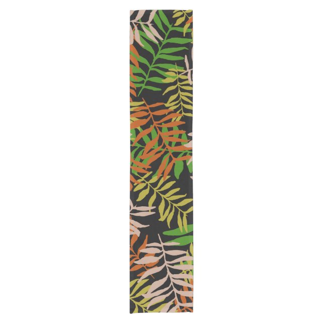 JUNGLE NATURE LEAVES  SHORT TABLE RUNNER (Front)