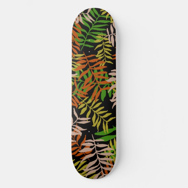 JUNGLE NATURE LEAVES  SKATEBOARD (Front)