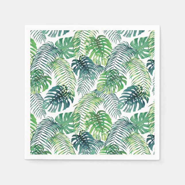 Jungle of Palms Design Paper Napkins (Front)