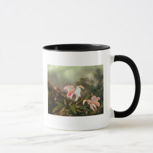 Jungle orchids and hummingbirds, 1872 mug