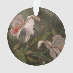 Jungle Orchids and Hummingbirds Ornament