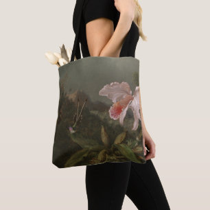 Jungle Orchids and Hummingbirds Tote Bag