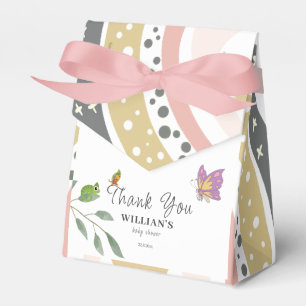 Jungle Over The Rainbow Baby Shower Thank You Favour Box