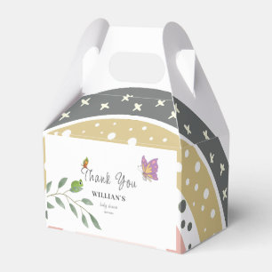 Jungle Over The Rainbow Baby Shower Thank You Favour Box