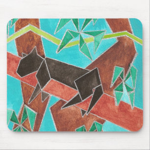 Jungle Panther Original Abstract Art Mouse Mat