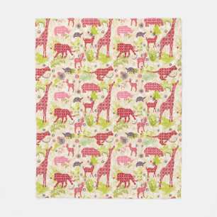Jungle paradise fleece blanket