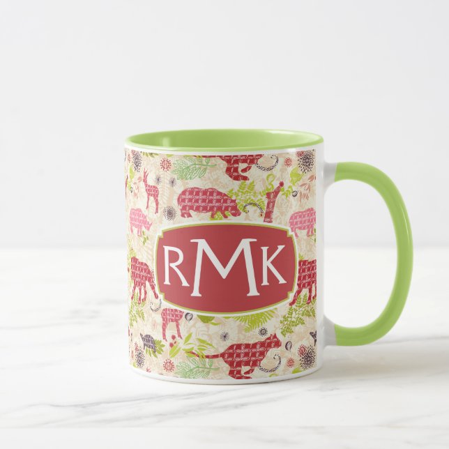 Jungle paradise | Monogram Mug (Right)