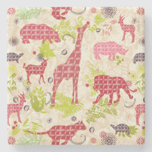 Jungle paradise stone coaster