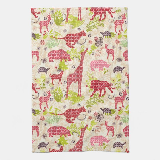 Jungle Paradise Tea Towel (Vertical)