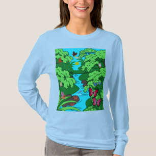 Jungle Paradise with Wildlife T-Shirt