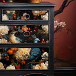 Jungle Parrots Elegant Vintage Victorian Boho Tissue Paper<br><div class="desc">Indulge in the art of crafting, decoupage, and romantic gift wrapping with this Elegant Vintage Victorian Boho Parrots Tissue Paper. This boho-chic paper boasts a touch of Victorian vintage crafting charm, perfect for jungle inspired gifts at a bohemian wedding or for breathing new life into old furniture. For upcycling, this...</div>