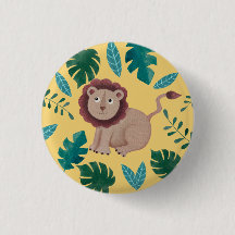Jungle party button Favor