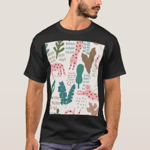 Jungle pattern, leopard print, vintage. T-Shirt
