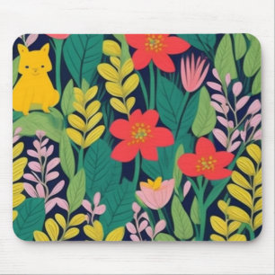 Jungle pattern mouse mat